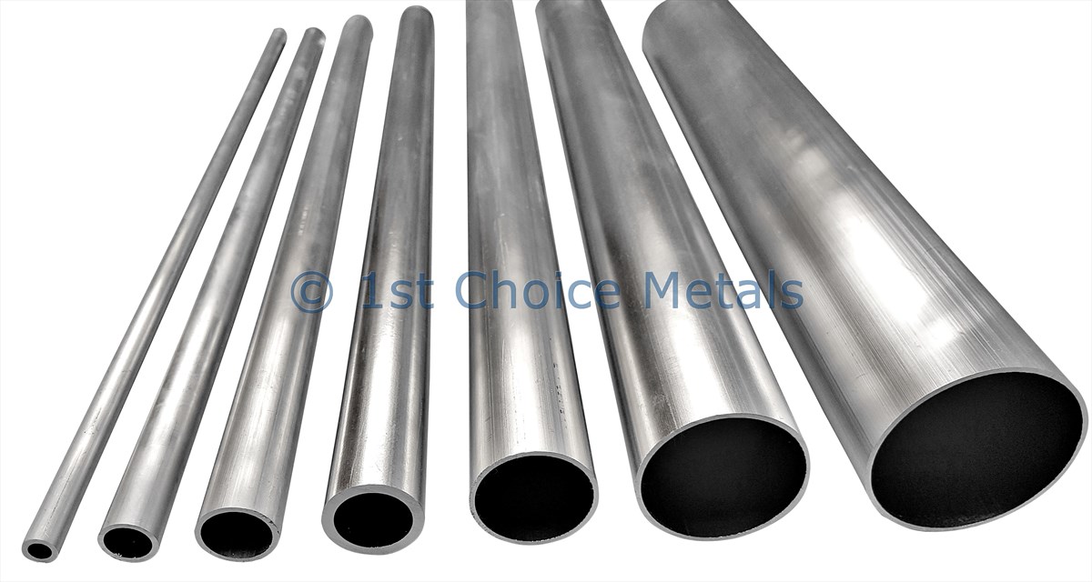 MroMax 6063 Seamless Aluminum Round Straight Tubing Tube 7mm OD 2mm Inner Dia 300mm Length Silver Tone 1Pcs 