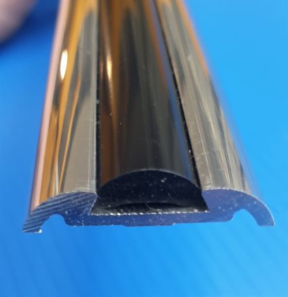 Polished Herzim Rail + Black PVC Insert - Image 7