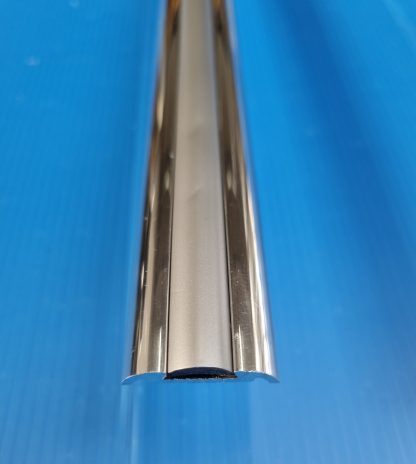 Polished Herzim Rail + Silver PVC Insert