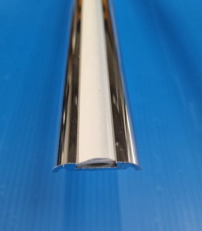 Polished Herzim Rail + White PVC Insert