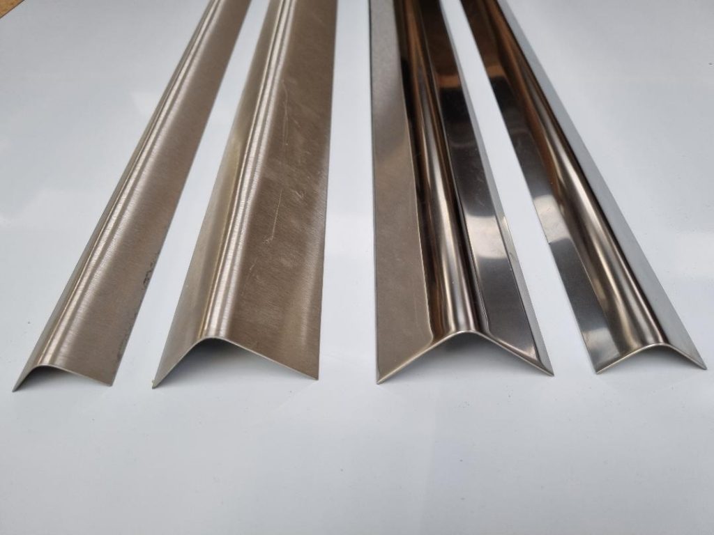 50mm x 50mm Stainless Steel Brush Polished Angle