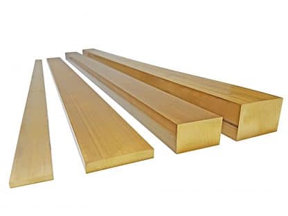 1.1/4" x 1/2" (31.75mm x 12.7mm) Brass Flat Bar