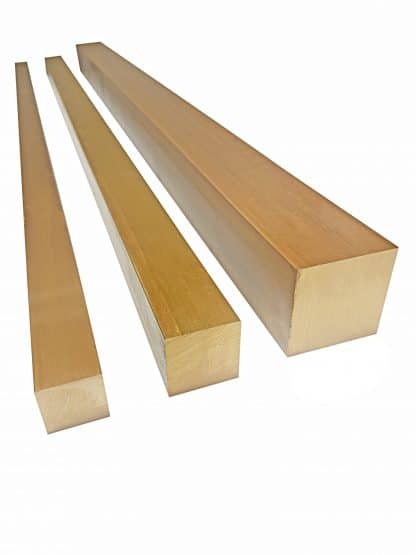 2" x 2" (50.8mm x 50.8mm) Brass Square Bar